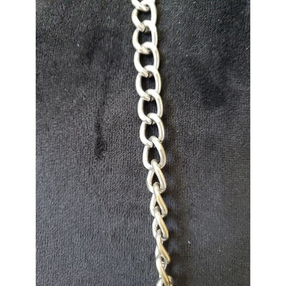 Colorful Beaded Chain Necklace with Yellow Pink & Purple Beaded Pendants - Picture 5 of 7